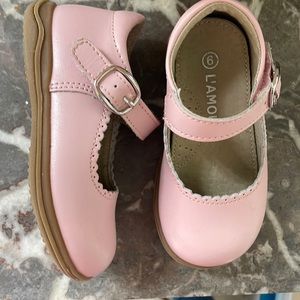 L’amour pink Chloe leather Mary Janes